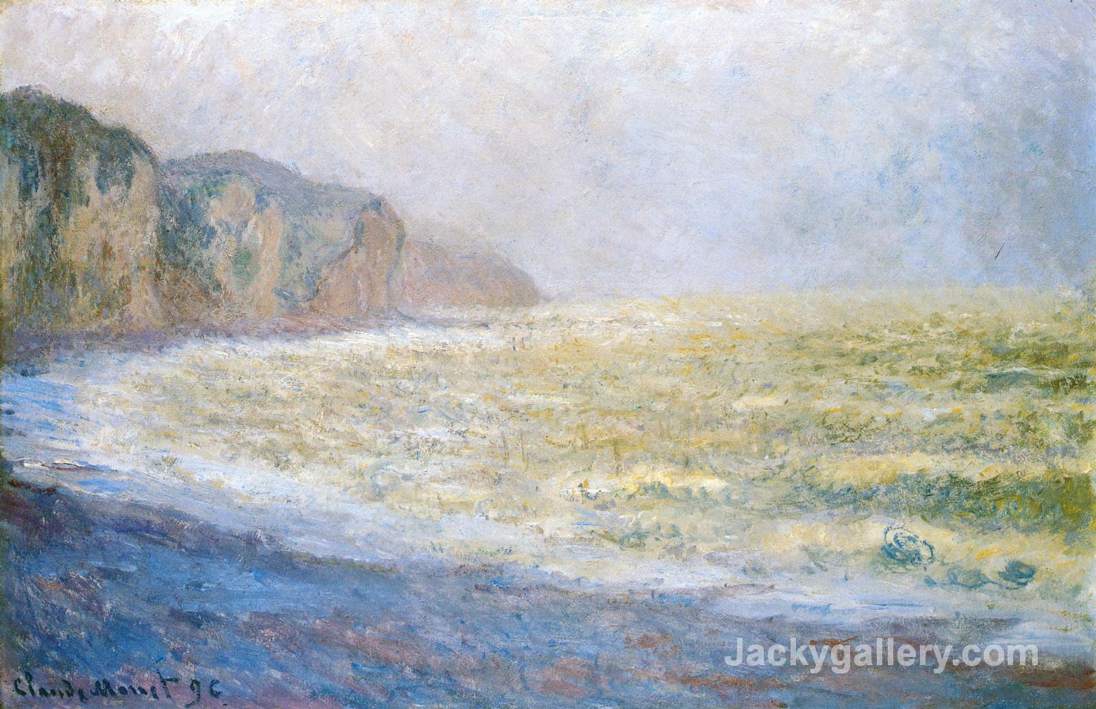 Cliff at Pourville by Claude Monet paintings reproduction